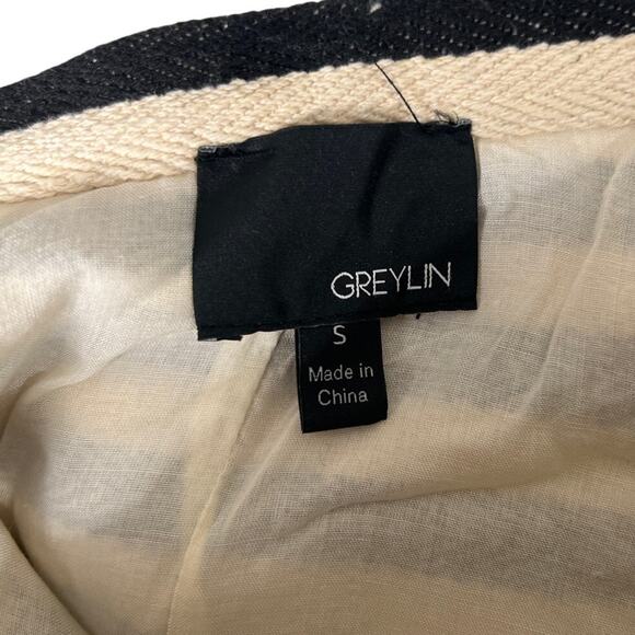 Greylin Size Small Skirt Cotton Stripped Circle A Line - Picture 5 of 6